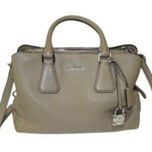 Michael Kors Tan Pebbled Leather Tote Crossbody Handbag Satchel